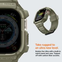 spigen rugged armor pro case - Spigen Rugged Armor Pro Apple Watch Ultra (49mm), žalia - 5 nuotrauka