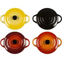 puodu rinkinys - Le Creuset Mini Cocotte rinkinys, 4 vnt., 250 ml, Raudonas (Red) - 2 nuotrauka