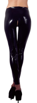tarpkojus - Late X Crotchless Latex Leggings M Seksuali lateksinė apranga - 2 nuotrauka