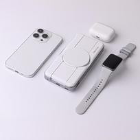 magnetinis baterija - Forever MATB-300 10000mAh 3in1 white - 2 nuotrauka