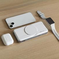 magnetinis baterija - Forever MATB-300 10000mAh 3in1 white - 3 nuotrauka