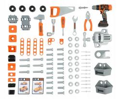 dirbtuviu stalas - Įrankių stalas Smoby Black & Decker, 92 d. - 2 nuotrauka