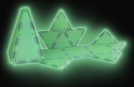 magnetiniai konstruktoriai - MAGNA-TILES Magnetinis šviečiantis konstruktorius Glow, 16 det. - 3 nuotrauka
