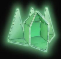 magnetiniai konstruktoriai - MAGNA-TILES Magnetinis šviečiantis konstruktorius Glow, 16 det. - 4 nuotrauka