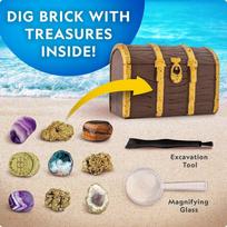 lavinamasis staliukas - National Geographic Rinkinys Pirate Treasure Dig Kit, RTCHESTDIG - 2 nuotrauka