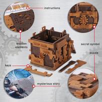 3d delione - Wooden.City Escape Room Puzzle Box, 3D medinė dėlionė - 3 nuotrauka