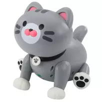 silca vaskas - Lean Toys Interaktyvus robotas kačiukas su nuotolinio valdymo pultu, Pilkas (Gray) - 4 nuotrauka