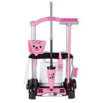 vaikisku vezimeliu valymas - Casdon Hetty valymo vežimėlis, Rožinė (Pink) - 3 nuotrauka