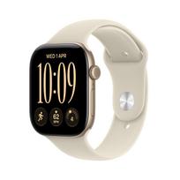 Apple Watch Series 12 GPS 46mm Light Gold Aluminium Case with Sand Sport Band - S/M