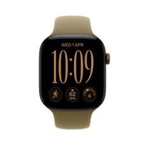 Apple Watch Series 12 GPS 46mm Dark Bronze Aluminium Case with Olive Sport Band - S/M
