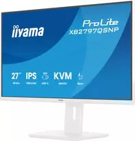 2560x1440 monitorius - Iiyama ProLite XB2797QSNP-W1 27", IPS, QHD, 75Hz, baltas (white) - 5 nuotrauka