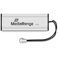usb atmintukai - MediaRange MR915 16GB Sidabrinė/Juoda (Silver/Black) - 4 nuotrauka