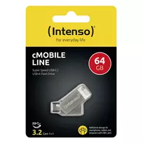 usb c atmintukas - Intenso cMobile Line 64GB USB 3.0 / USB-C - 2 nuotrauka