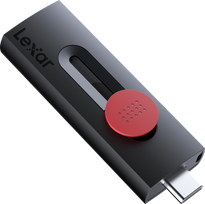 usb c atmintukas - Lexar | Flash Drive | JumpDrive D300 | 32GB | USB 3.2 Gen 1 | Black/Red | LJDD300032G-BNBNG - 6 nuotrauka