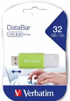 usb laikmena - Verbatim DataBar USB 2.0 32GB žalia - 2 nuotrauka