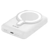10000 power bank - Savio BA-13, 10000mAh, belaidis įkrovimas, baltas - 3 nuotrauka