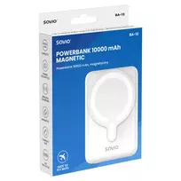 10000 power bank - Savio BA-13, 10000mAh, belaidis įkrovimas, baltas - 7 nuotrauka
