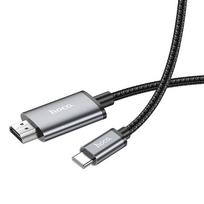 hdmi to usb c - Adapteris Hoco UA27 USB-C to HDMI pilkas - 9 nuotrauka