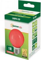 1 w lempute - Spectrum LED Lemputė P45 E27 1W Raudona (Red) - 3 nuotrauka