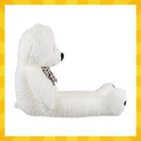 pliusiniai meskiukai meskinai - Pliušinis meškiukas 140 cm Kruzzel 26091, baltas (White) - 2 nuotrauka