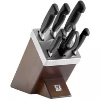 zwilling - ZWILLING Sharpening knife block, black ash, 7 pcs. - 2 nuotrauka