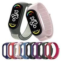 apyranke band - Xiaomi Mi Band 5/6/7 Nylon apyrankė, Juoda (Black) - 2 nuotrauka
