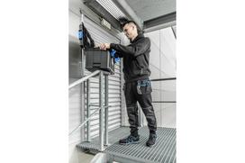 nosine - Apsauginiai batai vyrams Högert Schmutter HT5K575, be aulo, be pašiltinimo, mėlyna sp./tamsiai pilka sp., 45 dydis - 3 nuotrauka