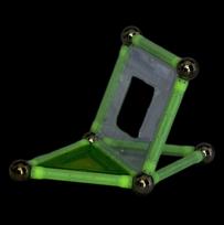 magnetiniai konstruktoriai - Geomag Classic Glow 22pcs 334 - 2 nuotrauka