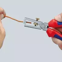 laidu izoliacijos nuemimo reples - Replės izoliacijai šalinti Knipex 11 06 160 T, 160 mm - 4 nuotrauka