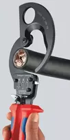kabeliu kirpimo zirkles knipex - Terkšlinės kabelio žirklės 250mm KNIPEX 9536 - 3 nuotrauka