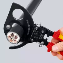 kabeliu kirpimo zirkles knipex - Terkšlinės kabelio žirklės 250mm KNIPEX 9536 - 4 nuotrauka