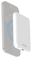 magnetinis power bank - Deltaco PB-Q1006, 5000mAh, 20W, belaidis įkrovimas, magnetinė, balta - 5 nuotrauka