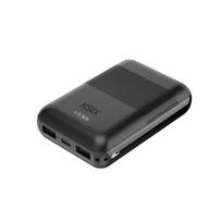 mini power bank - KSIX Powebank Mini 10000mAh 10W, juodas (black) - 2 nuotrauka