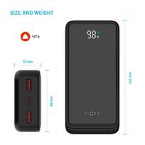 powerbank 20.000 mah - Fixed Power Bank Zen2 20 with LCD Display and PD 20W Output | 20000 mAh | Black - 3 nuotrauka