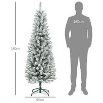 dirbtine egle - Homcom Dirbtinis Kalėdų eglė, Ø65 x 180H cm, Žalia - 8 nuotrauka