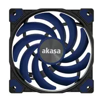 120mm fan - Akasa Alucia XS Slim Fan 120 mm Blue - 4 nuotrauka