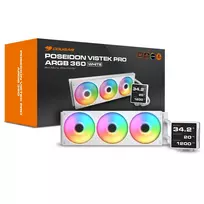 vandens ausinimo cpu ausintuvas - Cougar Poseidon Vistek Pro 360 ARGB White - 6 nuotrauka