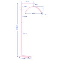 led lempa - Momo Glow MX6 LED procedūrinė lempa Rožinė (Pink) - 3 nuotrauka