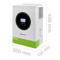 lifepo4 inverter - Qoltec Off-Grid 6200W 120A 48V MPPT - 2 nuotrauka