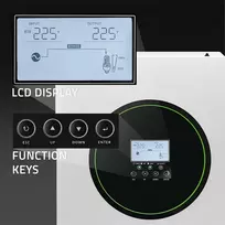 lifepo4 inverter - Qoltec Off-Grid 6200W 120A 48V MPPT - 8 nuotrauka
