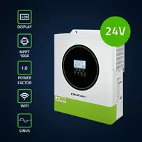 galingas - Qoltec Hybrid Off-Grid Solar Inverter 3500W 100A 24V MPPT Sinus - 9 nuotrauka