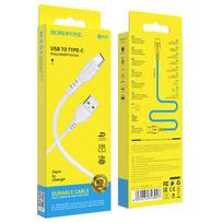lightning type c laidas - Borofone BX51 White - 2 nuotrauka