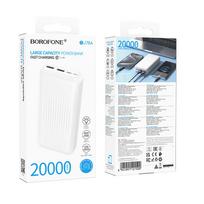 borofone power bank - Borofone BJ78A Clever, 20000mAh, 2xUSB, baltas - 2 nuotrauka
