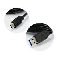 usb pakrovejas 2 - HQ Universal USB To USB Type-C Super Fast Data And Charger Cable 2m Black OEM - 2 nuotrauka