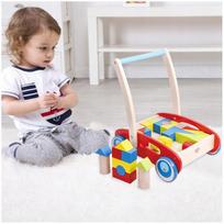 medinis stumdukas - Medinis stumdukas su spalvotomis kaladėlėmis Tooky Toy - 3 nuotrauka