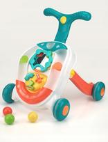vaikstyne - Kruzzel Vaikiškas stumdukas - vaikštynė KS Kids Baby Walker, žalia (Green) - 3 nuotrauka