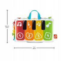 pianinas - Fisher-Price Soft Piano Kick & Play HND54, įvairių spalvų (Various Colors) - 2 nuotrauka