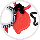 babos babos - Pakabinamas žaislas vežimėliui Canpol Babies Sensory Toys, Raudonas (Red) - 2 nuotrauka