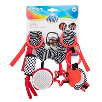 babos babos - Pakabinamas žaislas vežimėliui Canpol Babies Sensory Toys, Raudonas (Red) - 8 nuotrauka