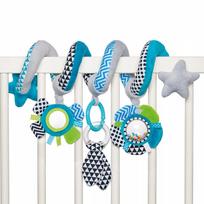 lovela baby - Žaislas vežimėliui Canpol Babies Zig Zag, mėlyna - 3 nuotrauka